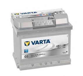Акумулятор 52Ah-12v VARTA Dynamic SLI (C6) (207х175х175),R,EN520 VARTA 552401052 на SUZUKI SPLASH