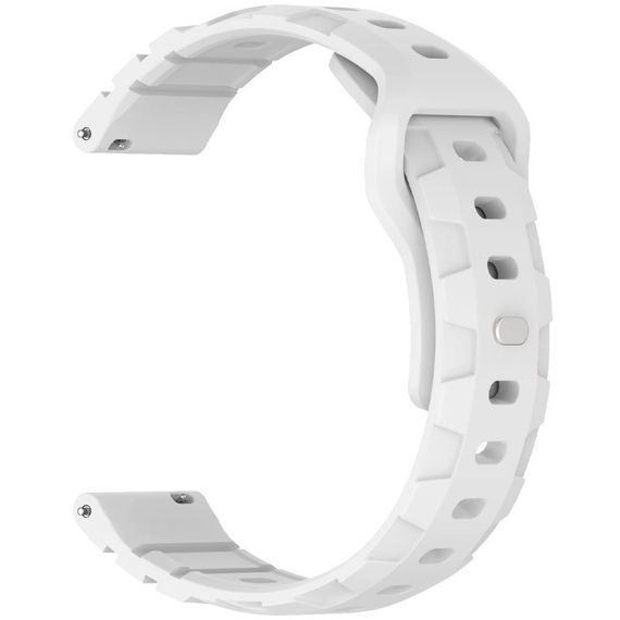 Силіконовий ремінець Defense для Smart Watch 20mm White | Зображення 1