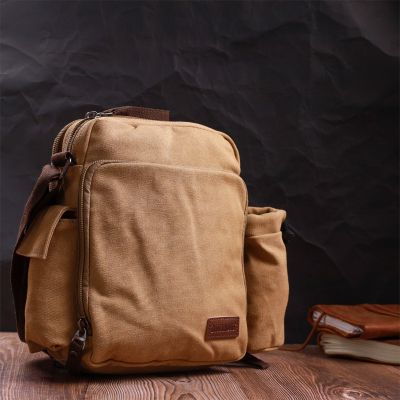 Сумка Vintage Текстильна сумка з чохлом для води Пісочна (22210) | Зображення 2