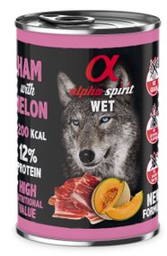 Корм Alpha Spirit Ham With Melon вологий з хамоном для дорослих собак 400 гр