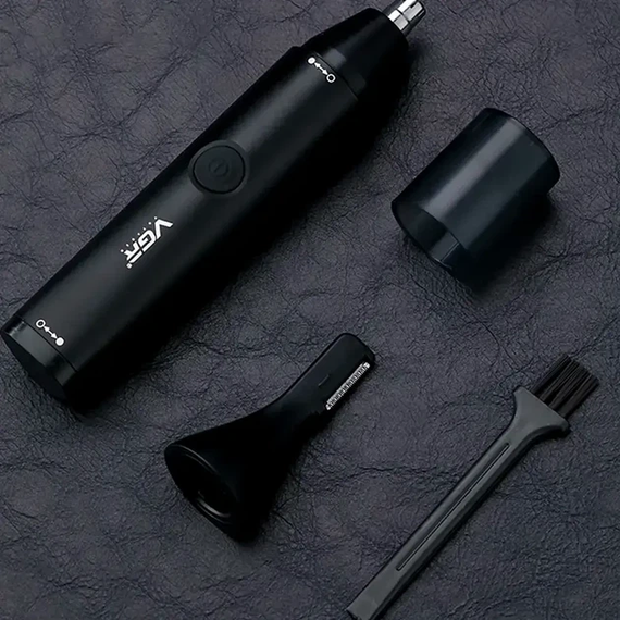 Тример VGR V613 універсальний 2 в 1 для носа вух та окантування з USB зарядкою вологозахистом | Зображення 4