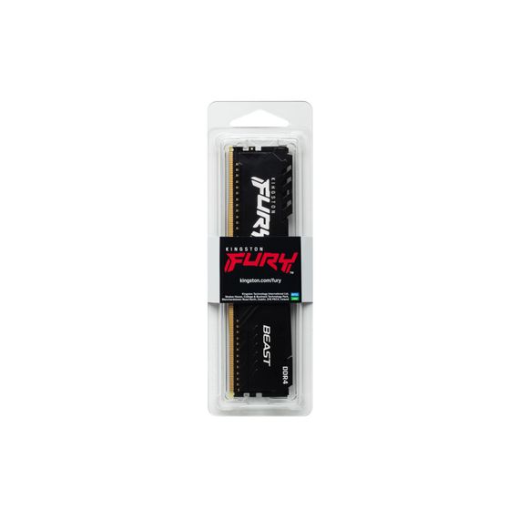 Модуль пам'яті для комп'ютера DDR4 16GB 3600 MHz Fury Beast Black Kingston Fury (ex.HyperX) (KF436C18BB/16) | Зображення 5