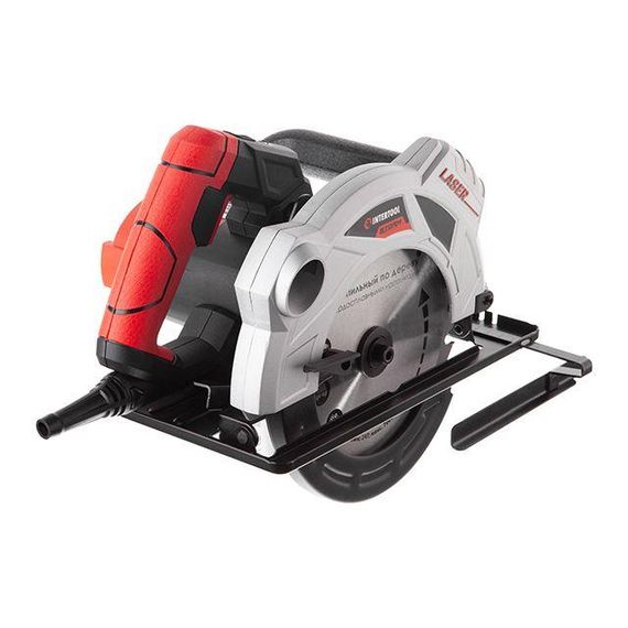 Пила дискова 1500 Вт, 5800об/хв, кут 90-45, глибина розпилювання 65-43 мм, диск 190 мм*20 мм, 24 зуби, лазер1 | Зображення 2