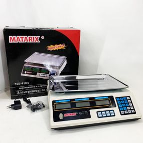 Ваги торговельні MATARIX MX-410A 50 кг електронні з калькулятором 220 В