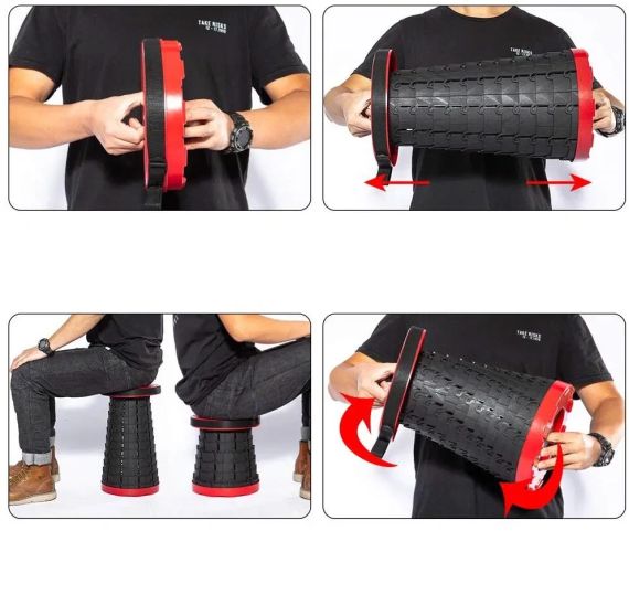 Складной стул Telescopic stool раскладной телескопический стул | Зображення 1