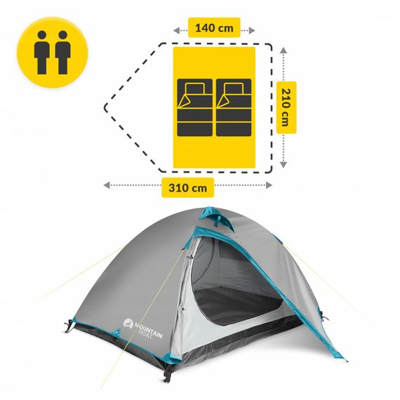 Намет туристичний Mountain Goat Prime Duo 2-місний Grey (P-5905973406550) | Зображення 2