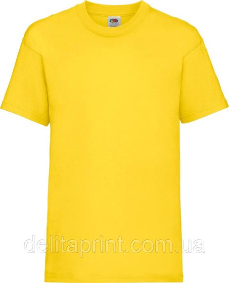 Футболка дитяча Fruit of the Loom Valueweight Kids Ярко-Розовый 3-4 лет | Зображення 3