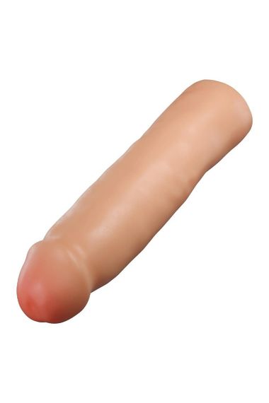 Реалістична подовжуюча насадка на пеніс Blush Performance Plus подвійний щільності, бежева sexstyle | Зображення 8