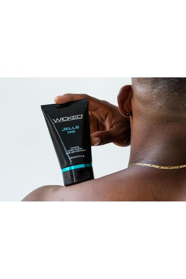 Анальний лубрикант з ефектом охолодження WICKED JELLE CHILL ANAL LUBRICANT 120ML | Зображення 2