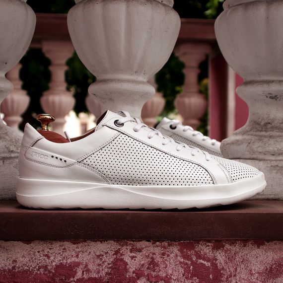 Білосніжні кеди з перфорацією 40 42 43 44 45 розмір | Зображення 6