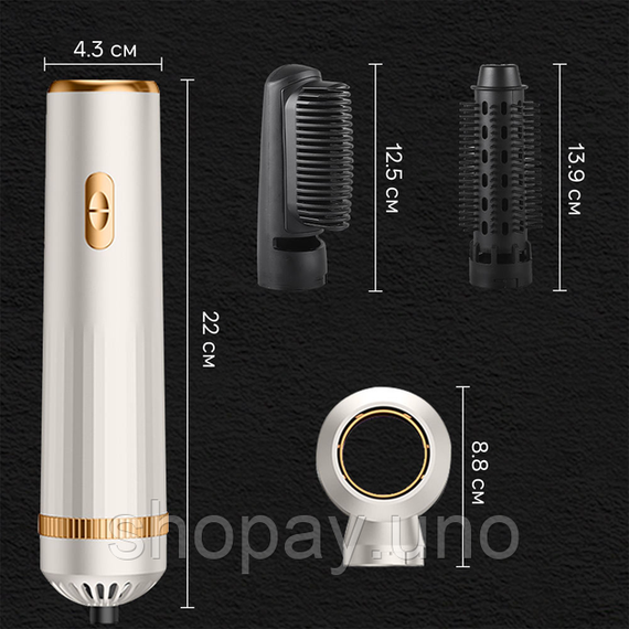 Фен для волосся 3 в 1 швидке сушіння 3-in-1 curling iron AND LY-945 | Зображення 1