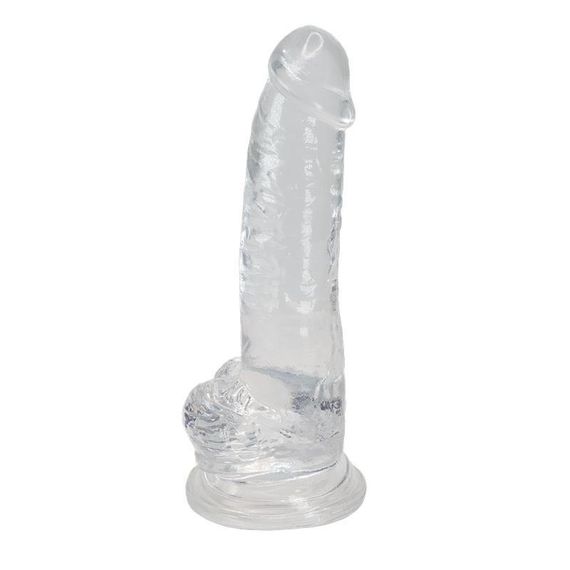 Прозорий фалоімітатор Alive Jelly Dildo Torrent, ТПЕ, присоска, діаметр 4.5см, довжина 20,6см Sex Aura | Зображення 1