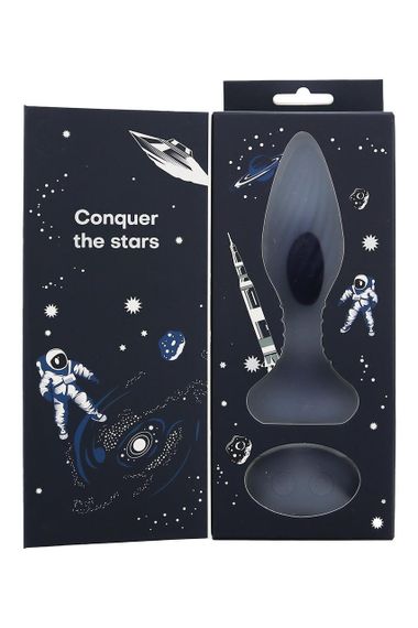 Вибрирующая анальная пробка Dream Toys Startroopers Triton с пультом управления, черная Sex Aura | Зображення 9