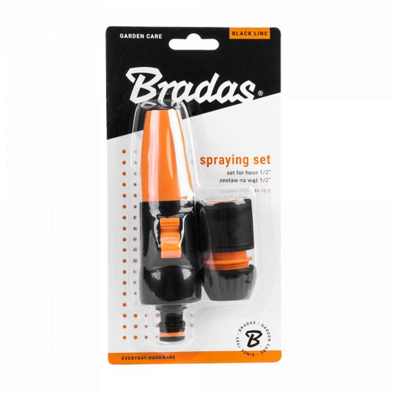 Комплект для поливу Bradas BLACK LINE з 2 елементів на шланг 1/2" (ECO-PWB5502-12/2) | Зображення 1