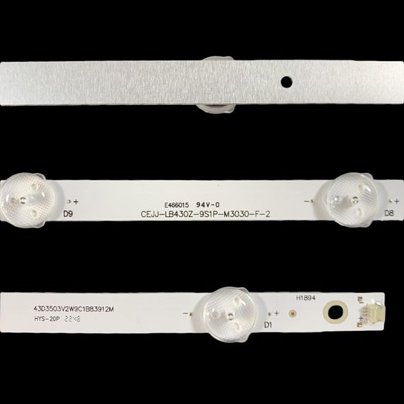 LED підсвітка Philips TV 43" LB43046 V0_02/V0_00 CEJJ-LB430Z-9S1P-M3030-F-2 43D3503V2W9C1B83912M 3шт. | Зображення 1