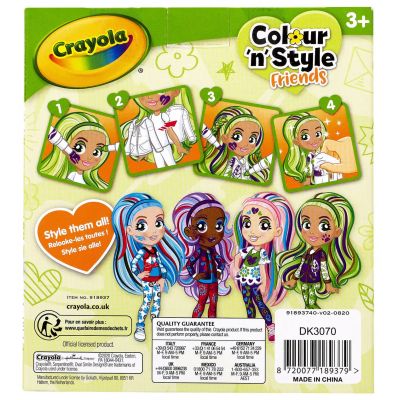 Набір для творчості Crayola Colour n Style Стильні дівчата Джейд (918937.005) | Зображення 7