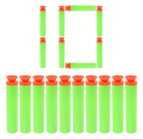 Патроны с присосками для NERF Игрушечные пули стрелы для бластеров Нерф EKIND Suction Darts Zombie Strike 10шт