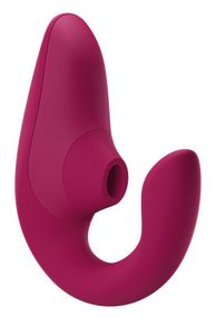 Вагинально-клиторальный стимулятор Womanizer Blend Vibrant Pink, вибрация + вакуум, 2 мотора Sex Aura