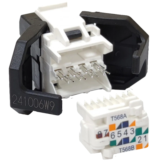 Corning Модуль Keystone UTP RJ45 кат. 6, чорний - Серверні аксесуари | Зображення 1