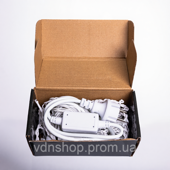 Новогодняя гирлянда уличная Бахрома 6 м 105 LED белый провод Синий 6МWBL | Зображення 2