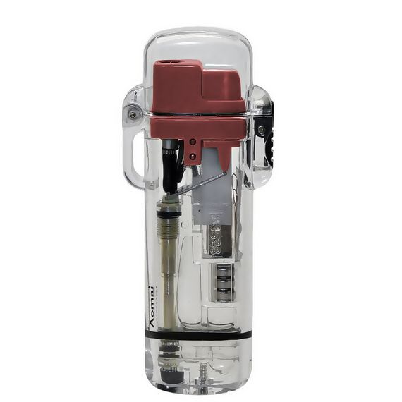 Запальничка Туристична Водонепроникна LED Aomai Red