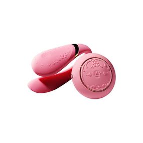 Смартвібратор для пар Zalo Fanfan set Rouge Pink, пульт ДК Sex Aura