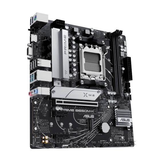 Материнcкая плата ASUS PRIME B650M-K sAM5 B650 2xDDR5 M.2 HDMI D-Sub mATX 90MB1F60-M0EAY0 | Зображення 3