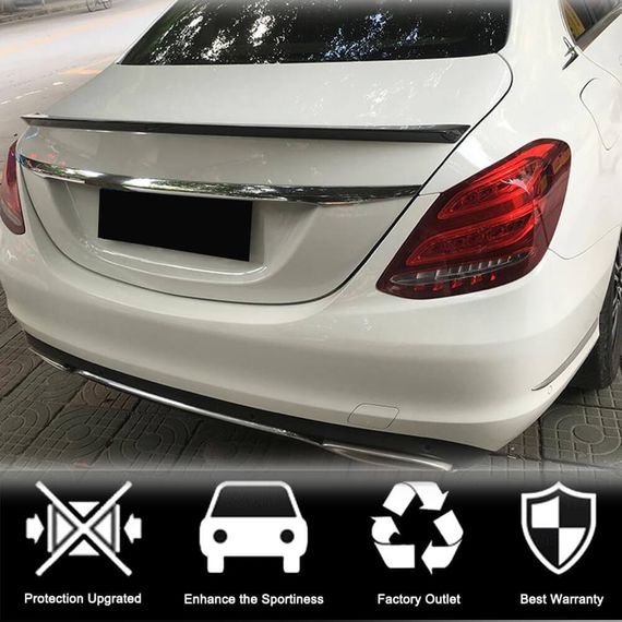 Спойлер V10 (для SD 2015-2019, Карбон) для Mercedes C-сlass W205 | Зображення 1