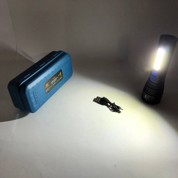 Тактичний ліхтар ручний CB-C11-P50-COB, Яскравий тактичний ліхтарик, Зручний ручний ліхтар BK-42 | Зображення 4