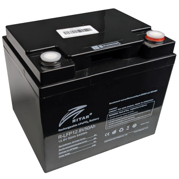 Ritar R-LFP12.8V50AH Акумуляторна батарея | Зображення 1