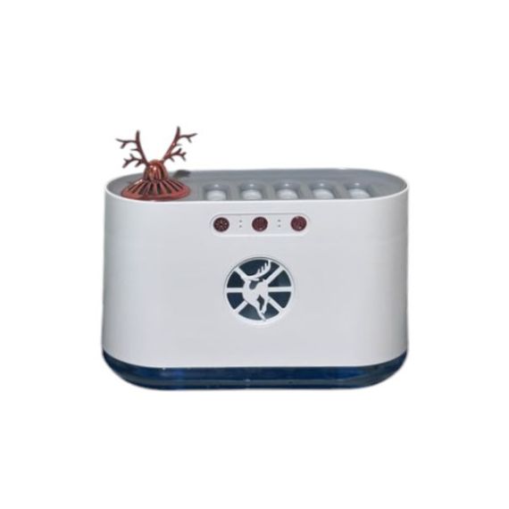 Зволожувач повітря з підсвічуванням RGB aroma humidifier Білий