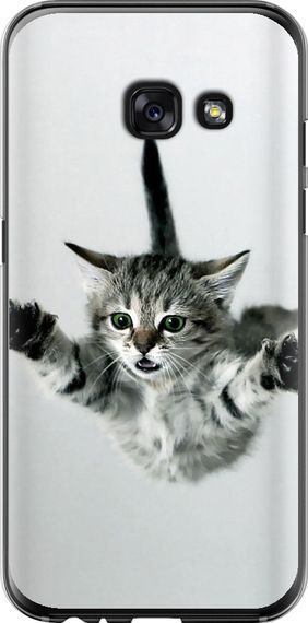 Чехол на Samsung Galaxy A3 (2017) Летящий котёнок "2322u-443-17620"