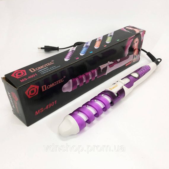 Плойка для накрутки локонів Domotec MS 4901, Плойка для об'ємної укладки волосся кучерів VJ-82 | Зображення 1