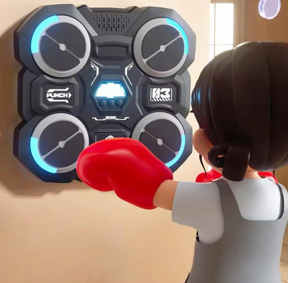 Настінний боксерський тренажер з підсвічуванням XPRO 4 цілі + рукавички (47772-9196_485) | Зображення 3