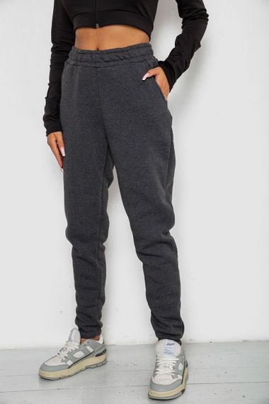 Спортивные штаны женские на флисе  -уценка, цвет серый, 238R58671-1-U-20 | Зображення 2