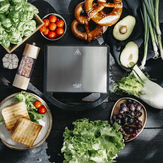 Електрогриль контактний Adler AD 3068, 1000 Вт, антипригарні пластини | Зображення 5