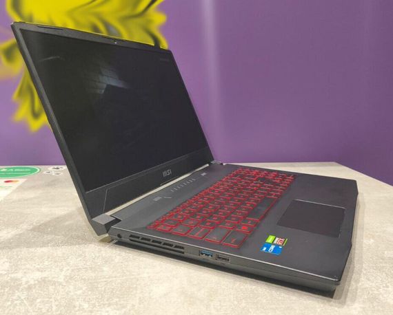Ігровий ноутбук MSI Katana GF66 11UE-883NEU / 15.6" (1920x1080) IPS / Intel Core i5-11400H (6 (12) ядер по 2.2 - 4.5 GHz) / 16 GB DDR4 / 512 GB SSD / nVidia GeForce RTX 3060, 6 GB GDDR6, 192-bit / WebCam б/в | Зображення 3