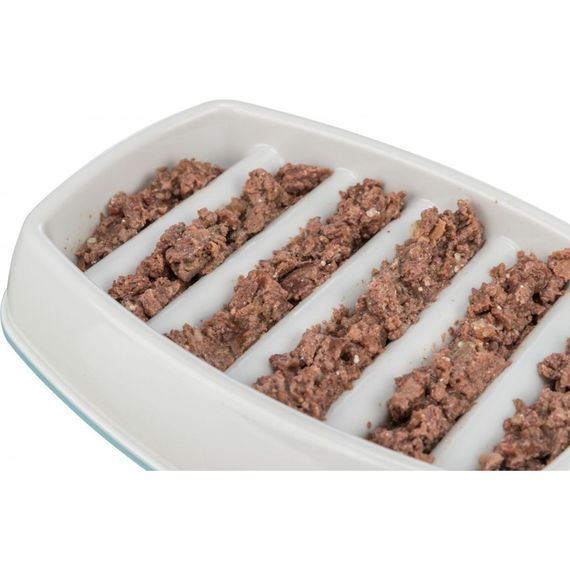 Миска Trixie для котів Повільне годування сіра пластикова 250 мл 21х14 см | Зображення 3