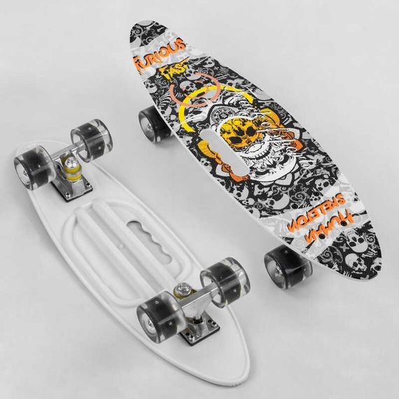 Скейт A 71090 "Best Board" доска=60см, колёса PU, СВЕТЯТСЯ, d=6см (6900066347269) | Зображення 1