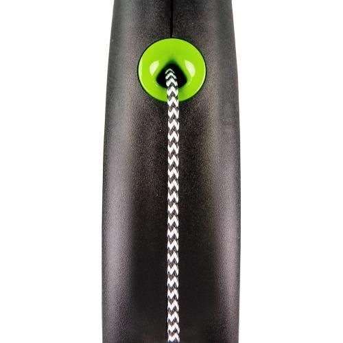 Рулетка Flexi Black Design для собак, трос, розмір S, 5 м (зелена) | Зображення 1