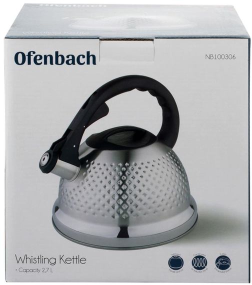 Чайник Ofenbach Whistling Kettle 2.7л нержавіюча сталь зі свистком | Зображення 7