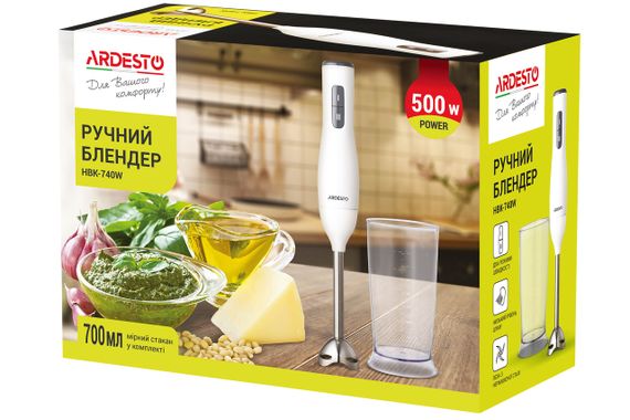 Блендер ручний Ardesto HBK білий (HBK-740W) | Зображення 7