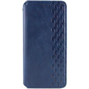 Кожаный чехол-книжка GETMAN Cubic (PU) для Xiaomi Redmi Note 15 4G/5G (EU) Синий