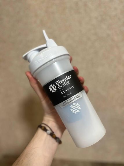 Спортивний шейкер BlenderBottle Classic Loop PRO 28oz/820ml White (500483) | Зображення 4