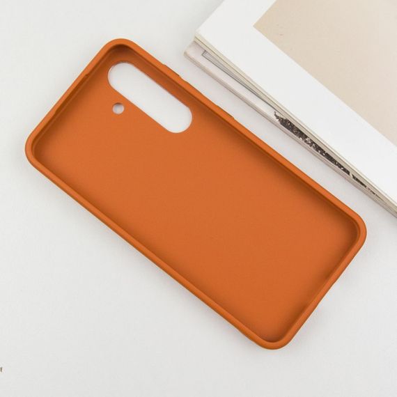 TPU чохол Bonbon Metal Style для Samsung Galaxy S24+ Помаранчевий / Papaya | Зображення 3