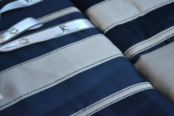 Постільна білизна First Choice Deluxe Satin DARK 160х220 см сімейний Artwel Navy Blue | Зображення 4