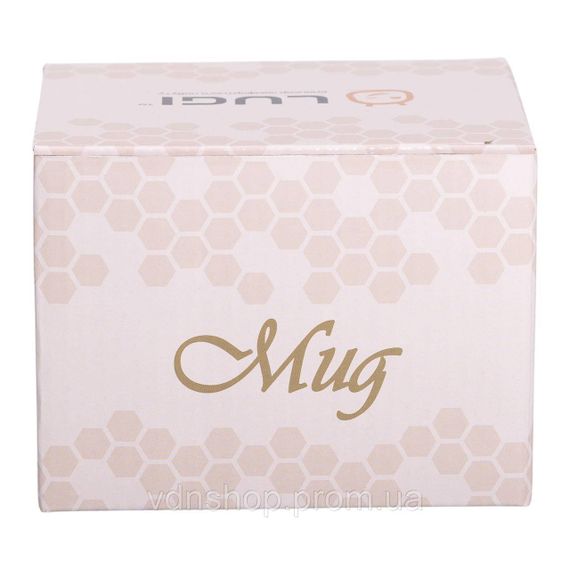 Чашка порцелянова із золотим обідком і золотою ручкою 300 (мл) Кремова RX-N231129CR | Зображення 4