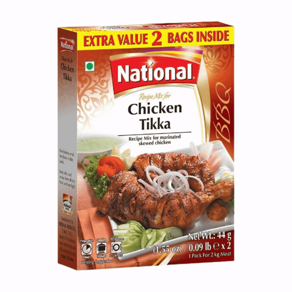 Суміш спецій до Курки тікка  Chicken Tikka Mix 80г National 620514006833