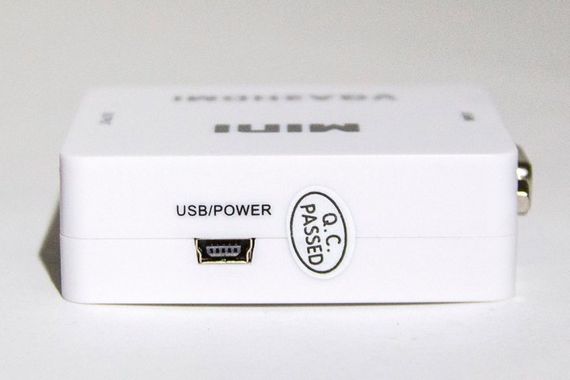Переходник VGA на HDMI конвертер для ПК, ноутбука, видео регистратора адаптер преобразователь с аудио и внешним питанием HDMI - VGA VGA2HDMI(4272) | Зображення 1