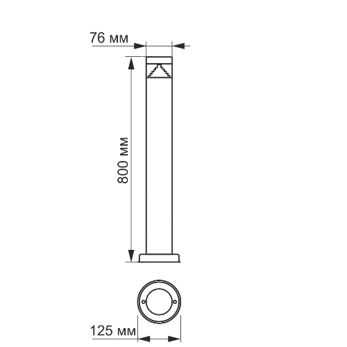LED Світильник архітектурний VL-AR05-03082S 3W 2700K 220-240V IP54 Videx | Зображення 1